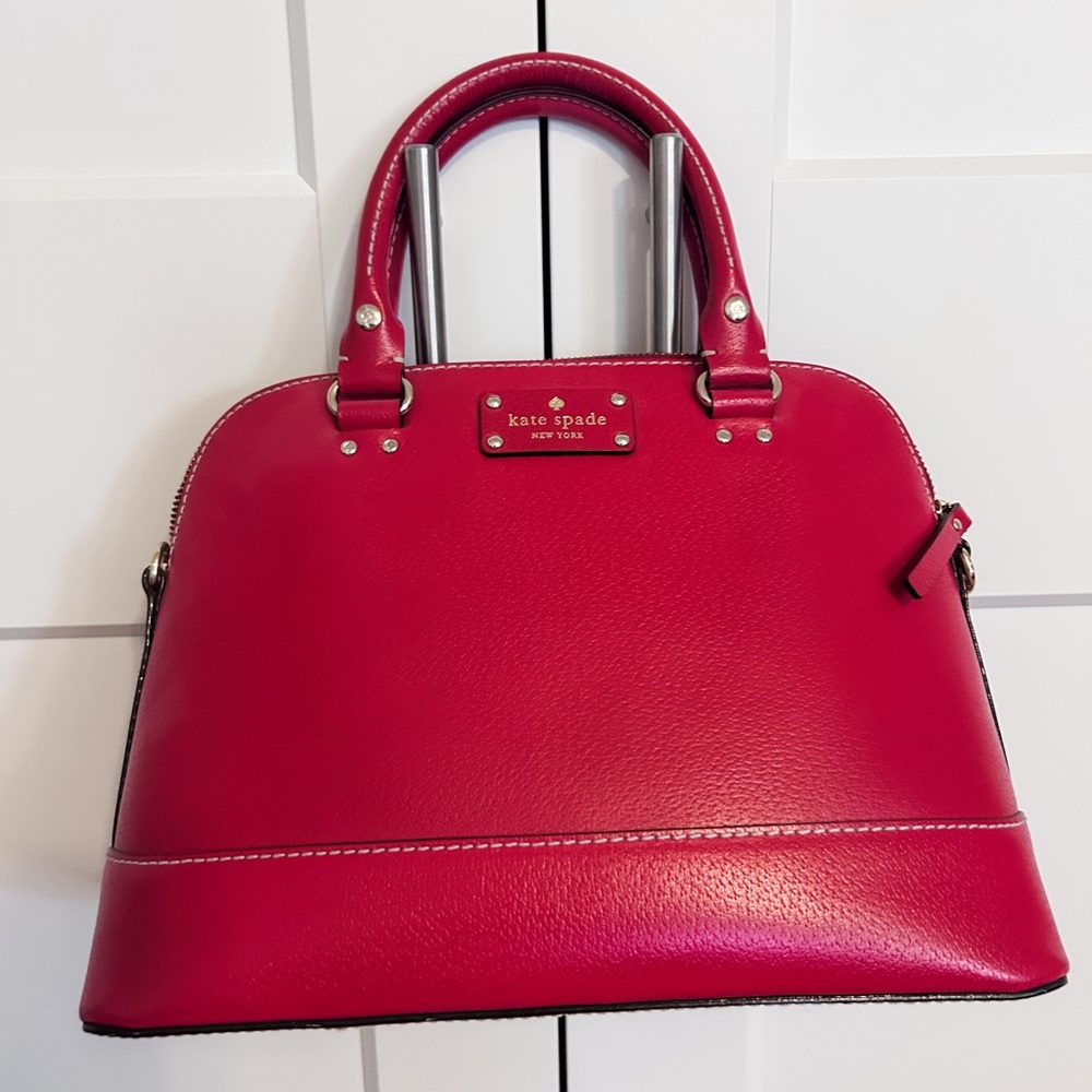 Kate Spade Fuchsia Leather Satchel